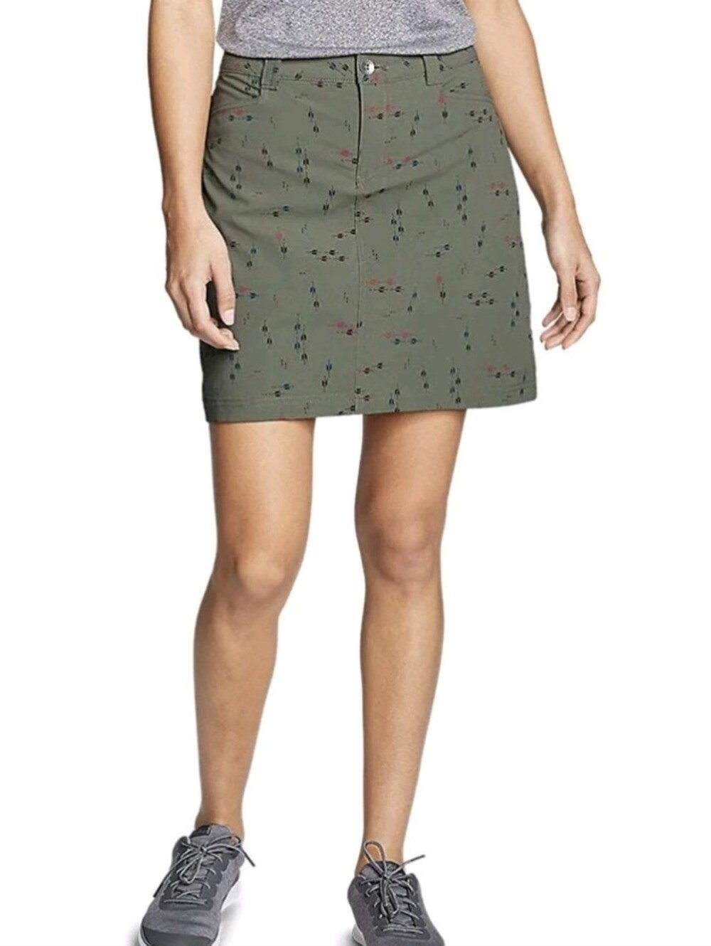 Eddie Bauer Adventurer 2.0 Skort Sprig Print Womens Size 8